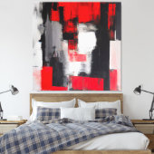 Moderne Abstracte kunst - Agressieve 0001 Print (Insitu (Slaapkamer))