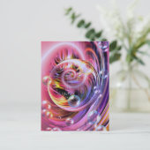 Moderne Abstracte kunst Briefkaart (Staand voorkant)