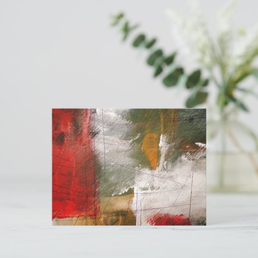 Moderne Abstracte kunst Briefkaart (Staand voorkant)
