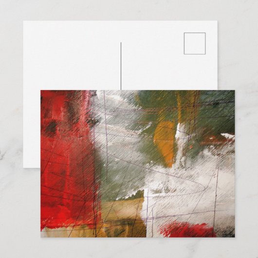 Moderne Abstracte kunst Briefkaart (Voorkant / Achterkant)