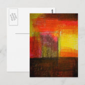 Moderne Abstracte kunst Briefkaart (Voorkant / Achterkant)