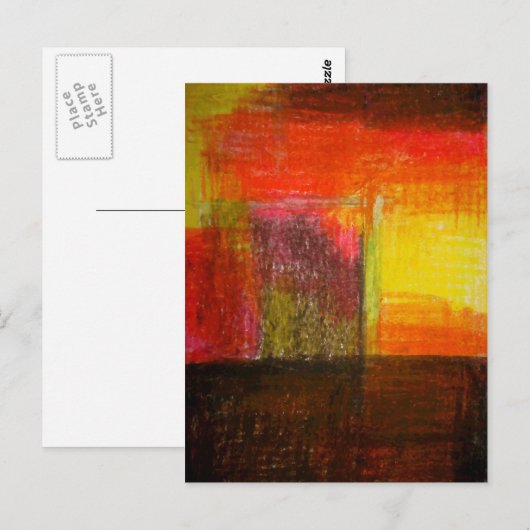 Moderne Abstracte kunst Briefkaart (Voorkant / Achterkant)