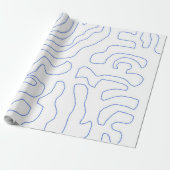 moderne abstracte kunst cadeaupapier (Uitgerold)