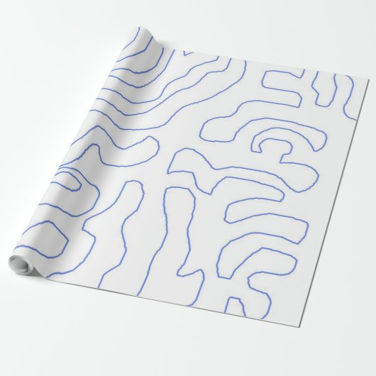 moderne abstracte kunst cadeaupapier (Uitgerold)