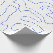 moderne abstracte kunst cadeaupapier (Hoek)
