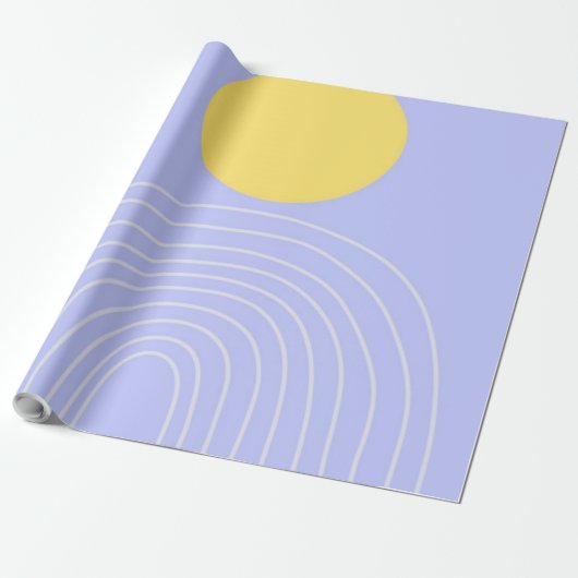 moderne abstracte kunst cadeaupapier (Uitgerold)