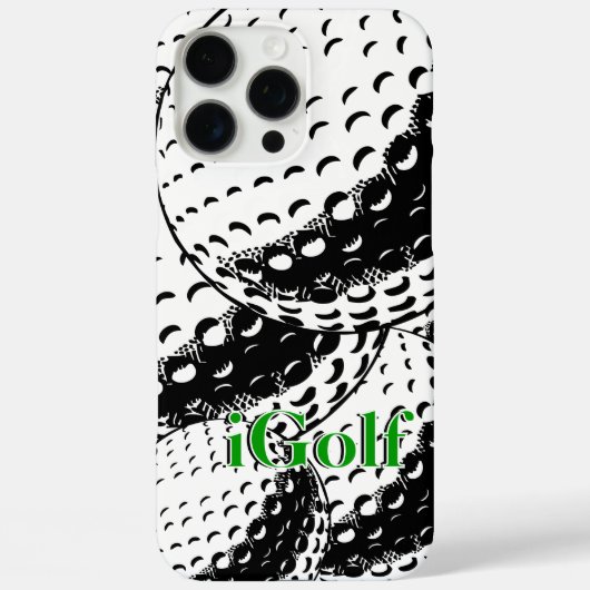 Moderne Abstracte kunst Collage Pattern iGolf Case-Mate iPhone Case (Achterkant)