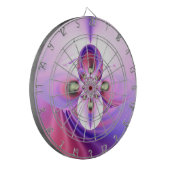 Moderne abstracte kunst dartbord (Voorkant Links)