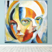 Moderne abstracte kunst Dubbel gezicht Canvas Afdruk (Insitu (Houten vloer))