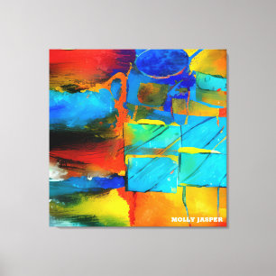 Moderne Abstracte kunst elegant geometrisch Canvas Afdruk