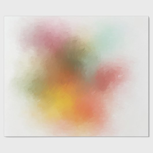 Moderne Abstracte Kunst Elegant Kleurrijk Ontwerp Cadeaupapier (Vlak)