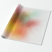 Moderne Abstracte Kunst Elegant Kleurrijk Ontwerp Cadeaupapier (Uitgerold)