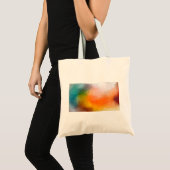 Moderne Abstracte Kunst Elegant Koel Kunstwerk Tote Bag (Voorkant (product))
