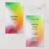 Moderne Abstracte kunst Elegant Professioneel Tren Visitekaartje (Voorkant / Achterkant)