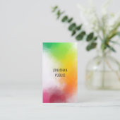 Moderne Abstracte kunst Elegant Professioneel Tren Visitekaartje (Staand voorkant)