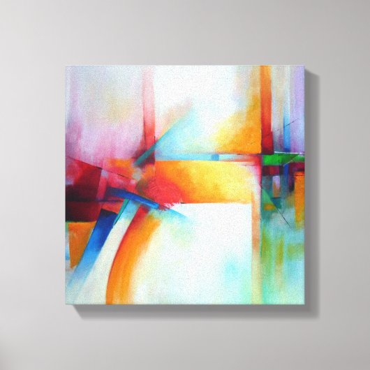 Moderne Abstracte Kunst Elegante Acryl Schilderij Canvas Afdruk (Voorkant)