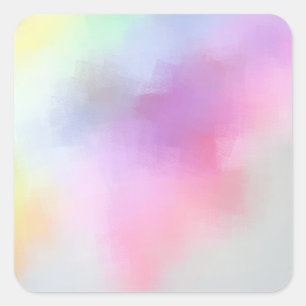 Moderne Abstracte Kunst Elegante Kleurrijke Blanco Vierkante Sticker