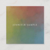 Moderne Abstracte kunst Elegante professionele Sja Vierkante Visitekaartje (Voorkant)