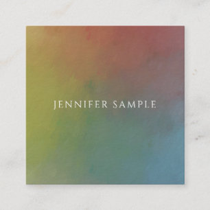 Moderne Abstracte kunst Elegante professionele Sja Vierkante Visitekaartje