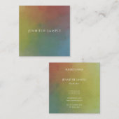 Moderne Abstracte kunst Elegante professionele Sja Vierkante Visitekaartje (Voorkant / Achterkant)