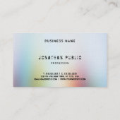 Moderne Abstracte kunst Elegante professionele Sja Visitekaartje (Achterkant)