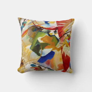 Moderne abstracte kunst expressionisme kussen