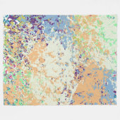 Moderne Abstracte Kunst  Fleece Deken (Voorkant (Horizontaal))