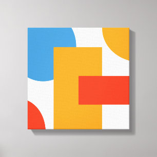 Moderne Abstracte Kunst Geometrische Vormen Canvas Afdruk