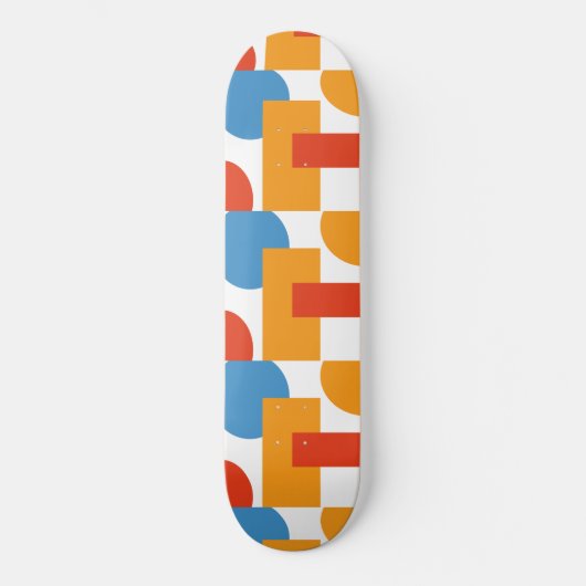 Moderne Abstracte Kunst Geometrische Vormen Persoonlijk Skateboard (Voorkant)