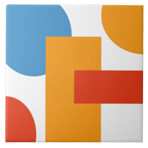 Moderne Abstracte Kunst Geometrische Vormen Tegeltje