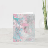 Moderne Abstracte Kunst Gevouwen Blank Note Kaart  (Voorkant)