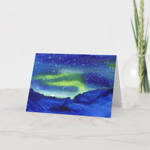 Moderne Abstracte kunst gevouwen Wenskaart Kaart