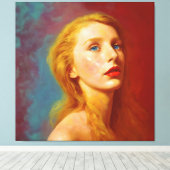 Moderne abstracte kunst Grace | Drie Graces-serie Canvas Afdruk (Insitu (Houten vloer))