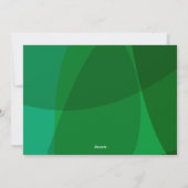 Moderne Abstracte Kunst Groen Kerstmis Aangepaste Feestdagenkaart (Achterkant)
