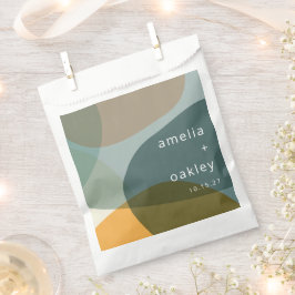 Moderne Abstracte Kunst Groene Sage Blauwgroen Aan Bedankzakje