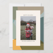 Moderne Abstracte Kunst Groene Sage Blauwgroen Fot Feestdagenkaart (Voorkant)