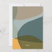 Moderne Abstracte Kunst Groene Sage Blauwgroen Fot Feestdagenkaart (Achterkant)