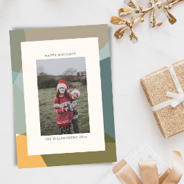 Moderne Abstracte Kunst Groene Sage Blauwgroen Fot Feestdagenkaart