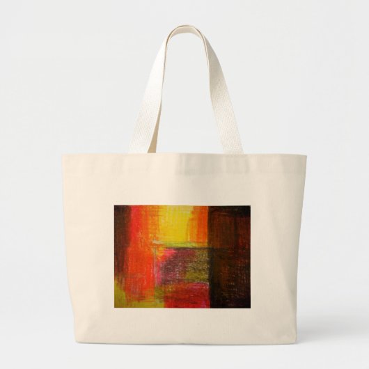 Moderne Abstracte kunst Grote Tote Bag (Voorkant)