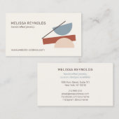 Moderne Abstracte kunst interieurontwerpers, ambac Visitekaartje (Voorkant / Achterkant)