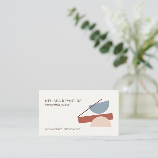 Moderne Abstracte kunst interieurontwerpers, ambac Visitekaartje (Staand voorkant)