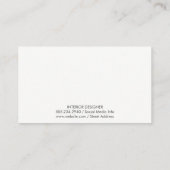 Moderne Abstracte kunst | Interne ontwerper Visitekaartje (Achterkant)