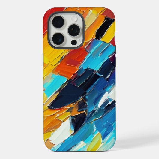 Moderne Abstracte Kunst iPhone Hoesje (Achterkant)