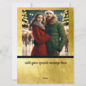 Moderne Abstracte kunst kerstboom Feestdagenkaart (Achterkant)