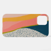 Moderne Abstracte kunst kleurrijk iPhone Hoesje (Achterkant horizontaal)