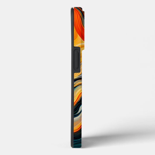 Moderne Abstracte kunst kleurrijk monogram Case-Mate iPhone Case (Achterkant / Rechts)