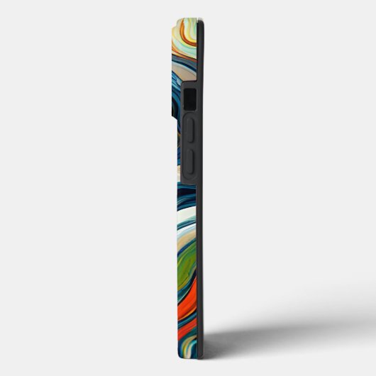 Moderne Abstracte kunst kleurrijk monogram Case-Mate iPhone Case (Achterkant / Links)