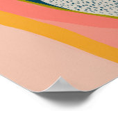 Moderne Abstracte kunst kleurrijk Poster (Hoek)