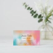 Moderne Abstracte kunst Kleurrijk trendy design El Visitekaartje (Staand voorkant)