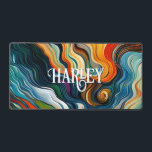 Moderne Abstracte Kunst Kleurrijke Swirls Monogram Bureaumat<br><div class="desc">Deze prachtige bureaumat heeft een moderne kunst expressionistische stijl achtergrond van levendige juweeltint kleurwervelingen. Eenvoudig en uniek. Voeg een naam toe om het echt persoonlijk te maken. Maakt een geweldig cadeau. Creëer door Simply Farmhouse Press.</div>